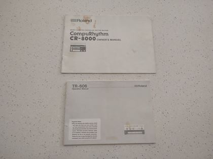 Roland-SH5 + SH1000 +TR606+CR8000 manuals